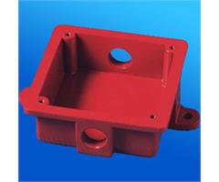 WB4X2 X-Diverse  WaterProof Back Box 4&quot;  w/2 x M20 [ red] 